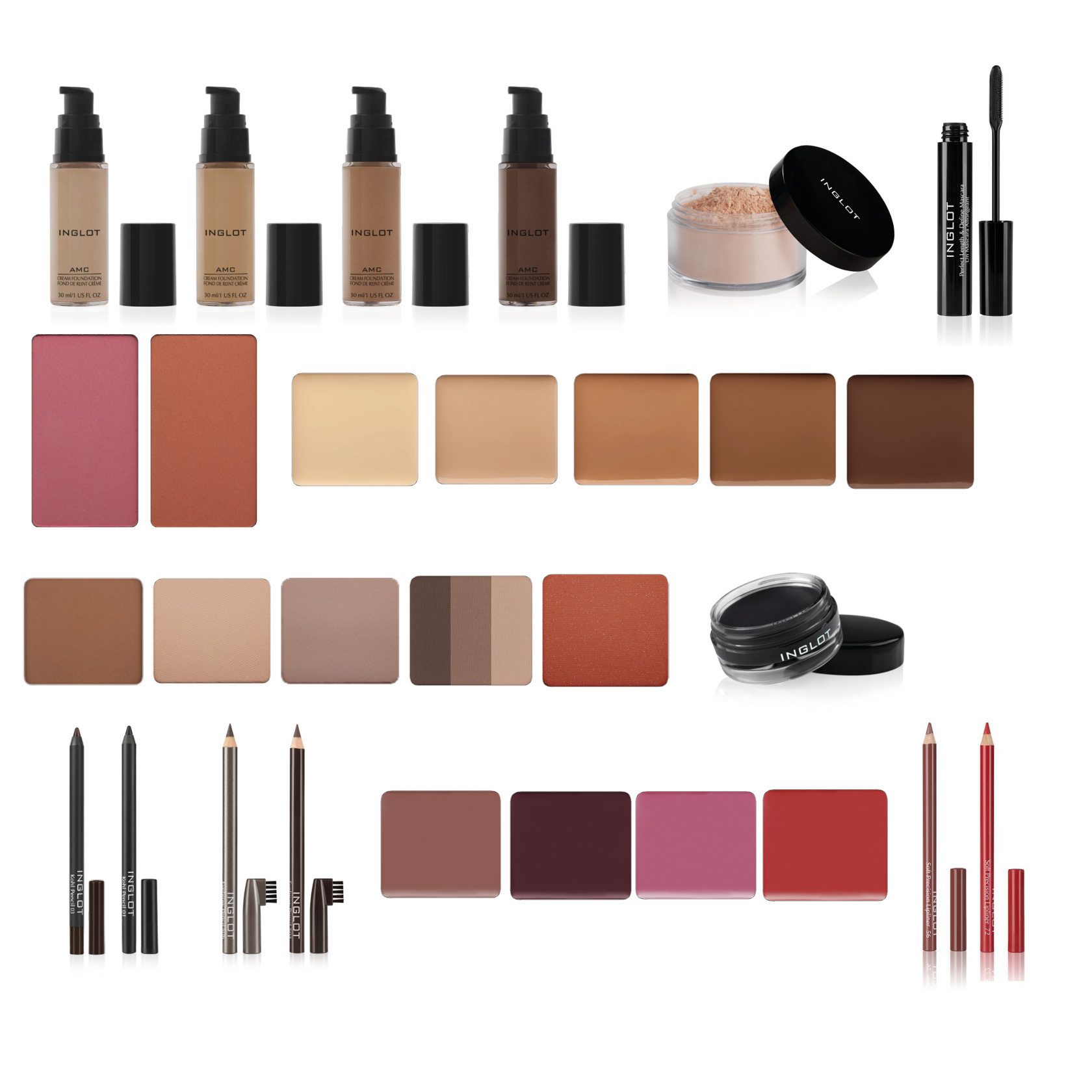 Make-up set INGLOT + ZUCA Backpack